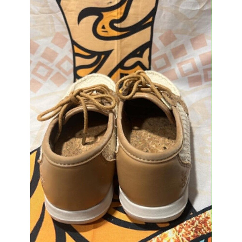 Skechers 136765 Natural Woven Leather Boat Shoes – Women’s 7 - Picture 5 of 9